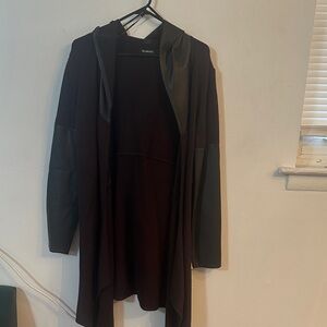 Blank NYC Black Jacket with Leather Details
